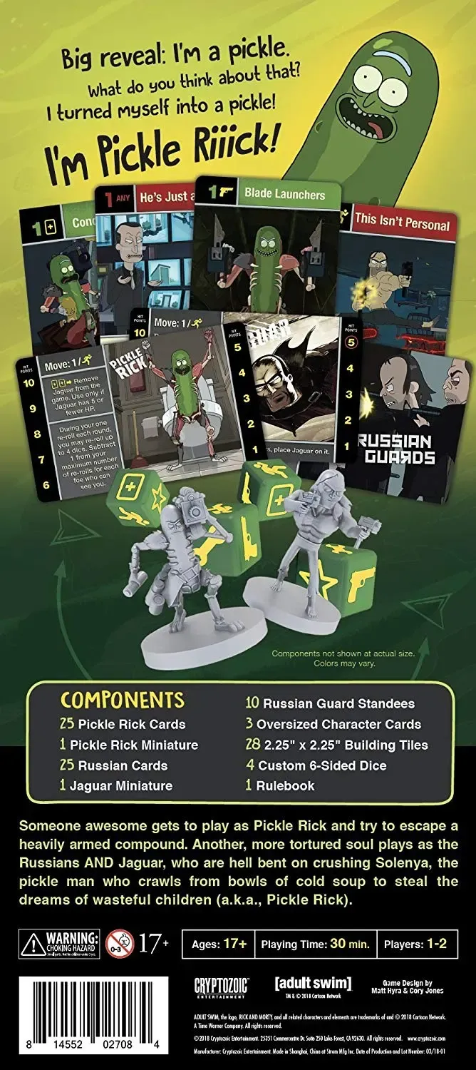 Rick and Morty - The Pickle Rick Game - Cryptozoic Entertainment