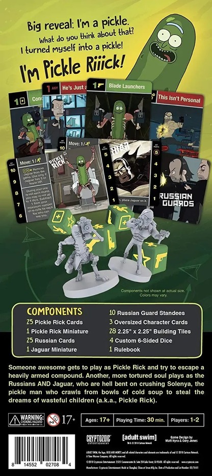 Rick and Morty - The Pickle Rick Game - Cryptozoic Entertainment