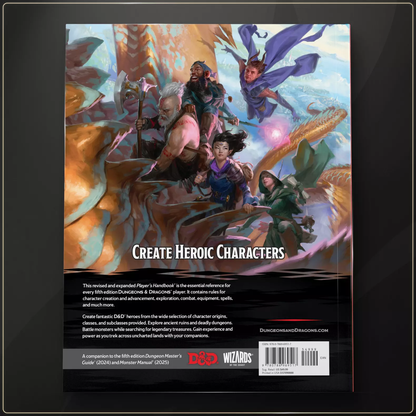 Dungeons & Dragons RPG: Players Handbook Hard Cover (2024)