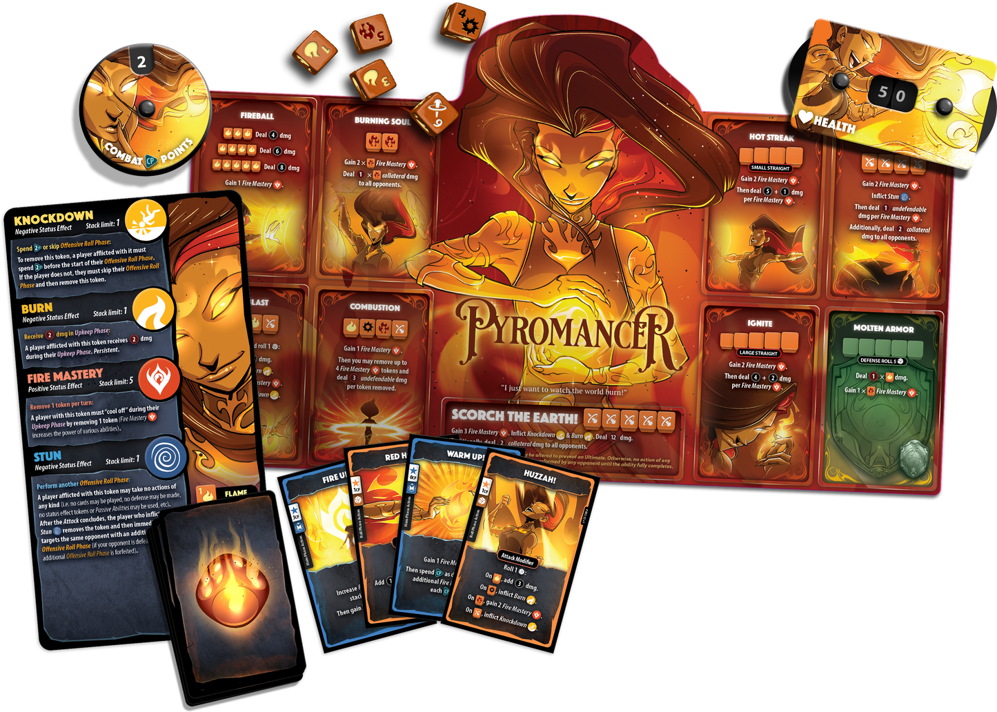 Dice Throne - Hero Pack - Pyromancer