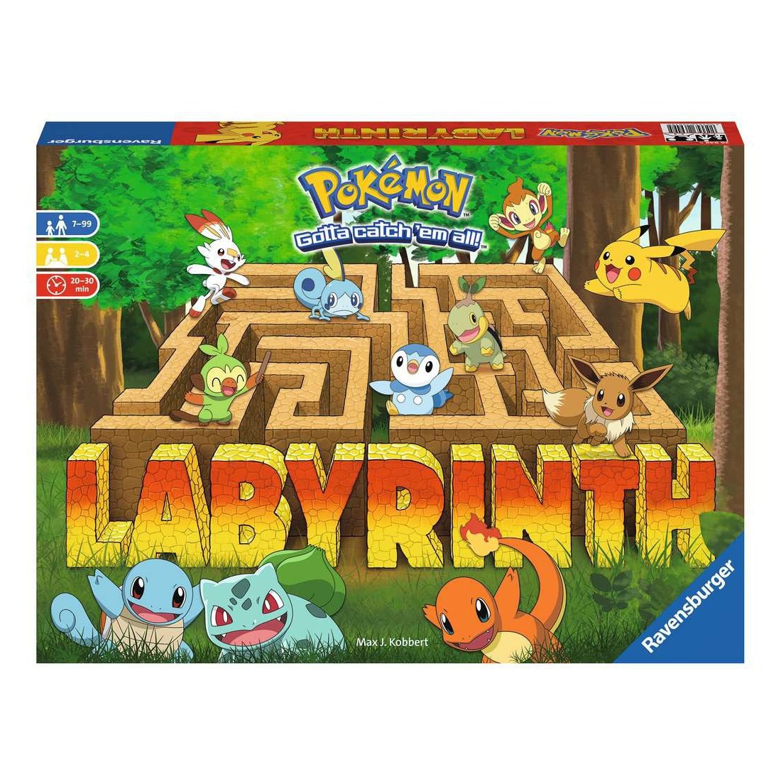 Pokemon Labyrinth - Ready Set Go - Can You Catch Them all? Board Game - Ravensburger