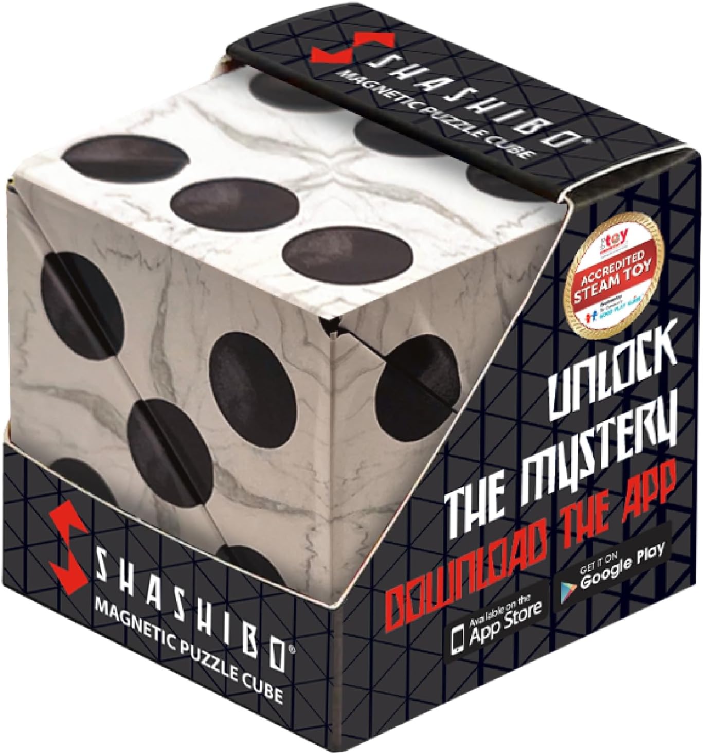 Shashibo Puzzles - Renaissance d6 Magnetic Cube - Fun In Motion