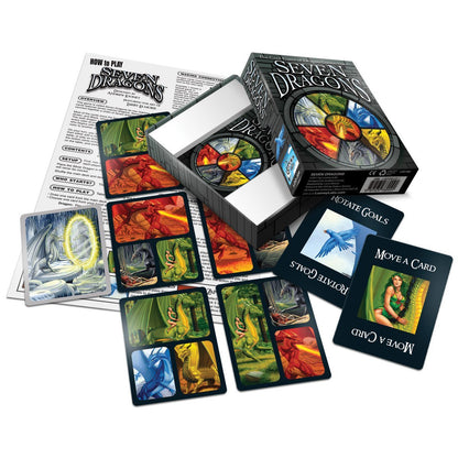 Looney Labs - Seven Dragons - The Domino Card Game - LOO039