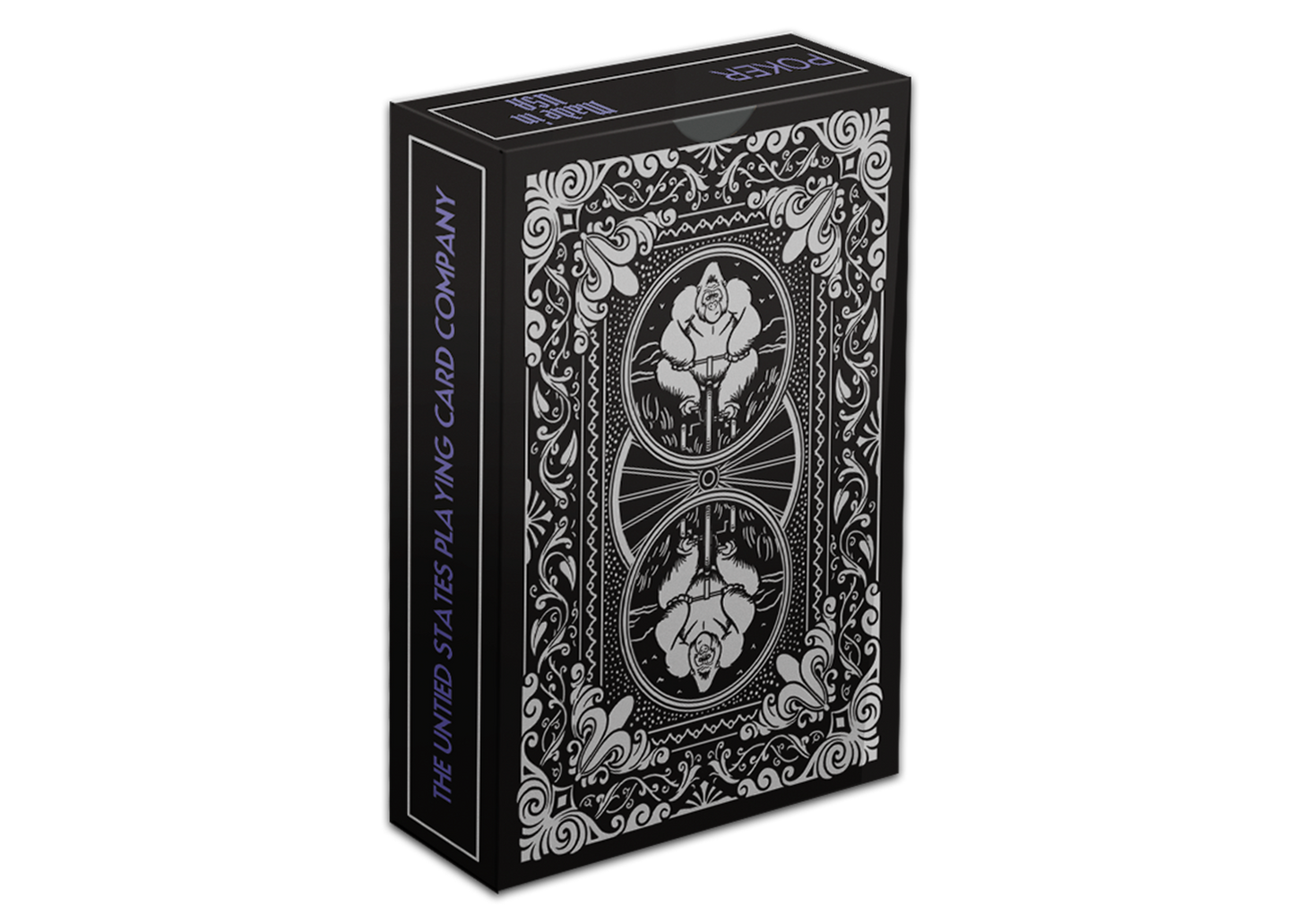 Bicycle Playing Cards - (Foil box) Silverback Gorillas by Albino Dragon