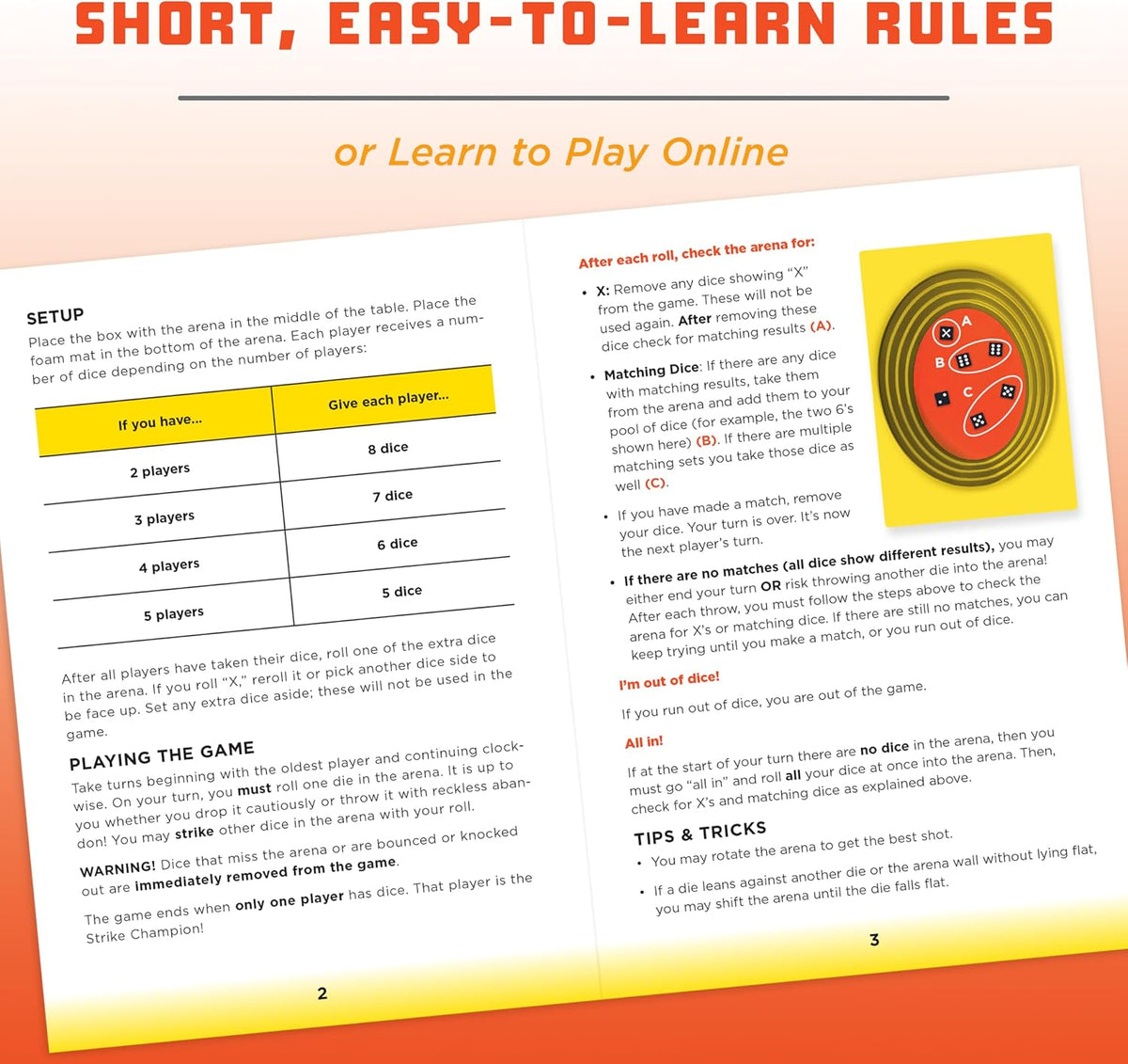 STRIKE! Roll, Match, Win! Dice Game
