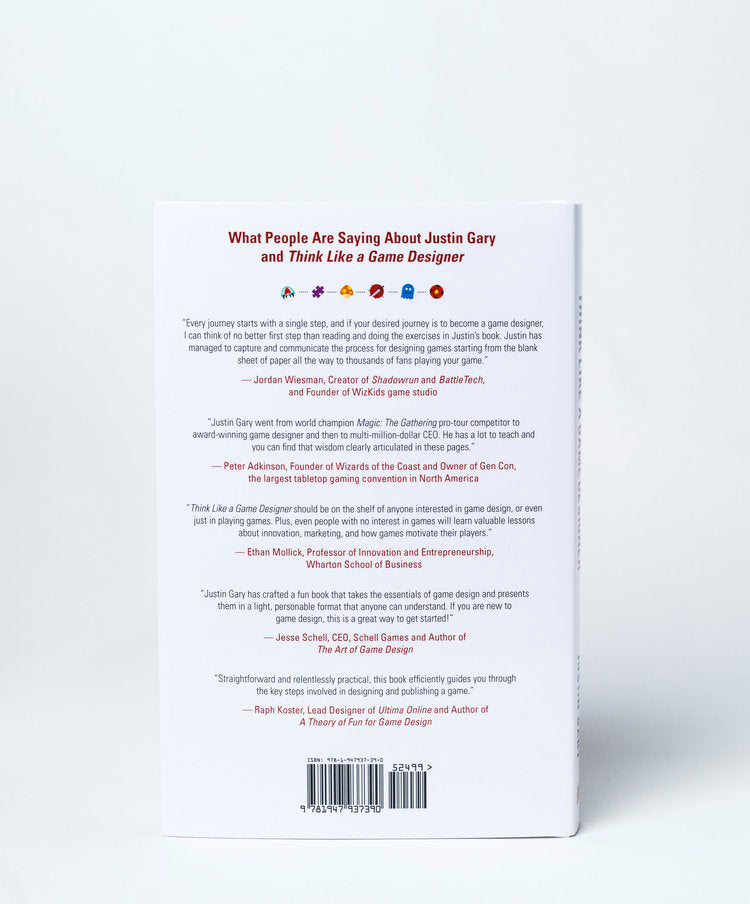 Think Like a Game Designer - Justin Gary - Print Book - StoneBlade Entertainment