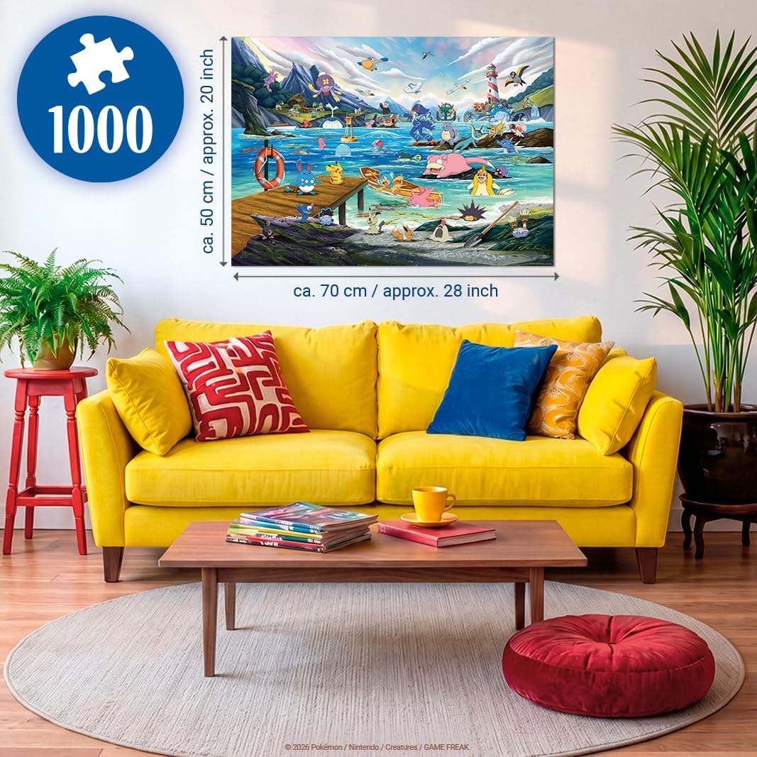 Puzzle: Pokémon Breakout:  Vaporeon and Temperate Marine - 1000 Pieces