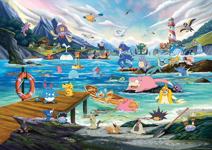 Puzzle: Pokémon Breakout:  Vaporeon and Temperate Marine - 1000 Pieces