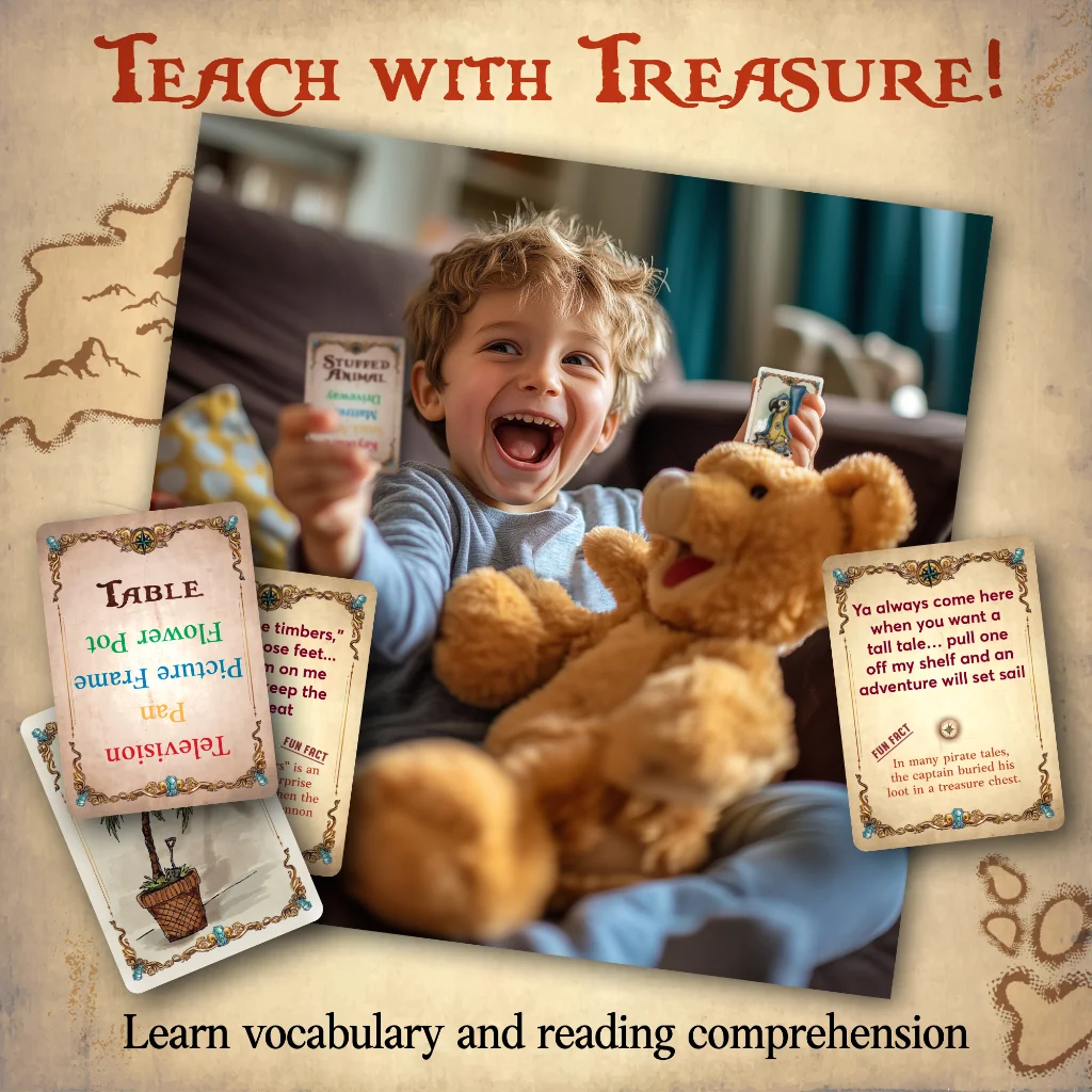 Word Treasures - Pirate Scavenger Hunt Games - Starlux Games
