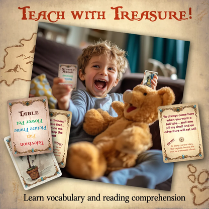 Word Treasures - Pirate Scavenger Hunt Games - Starlux Games