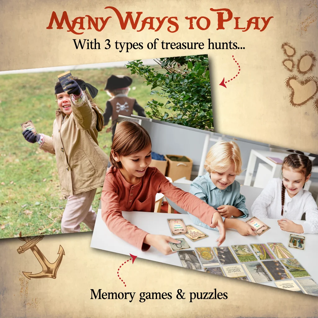 Word Treasures - Pirate Scavenger Hunt Games - Starlux Games