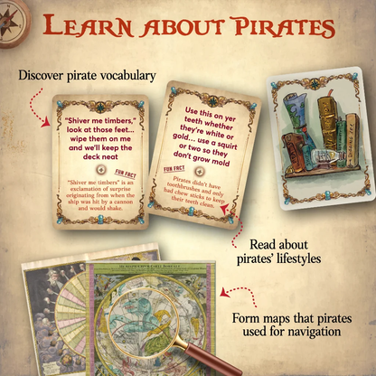 Word Treasures - Pirate Scavenger Hunt Games - Starlux Games