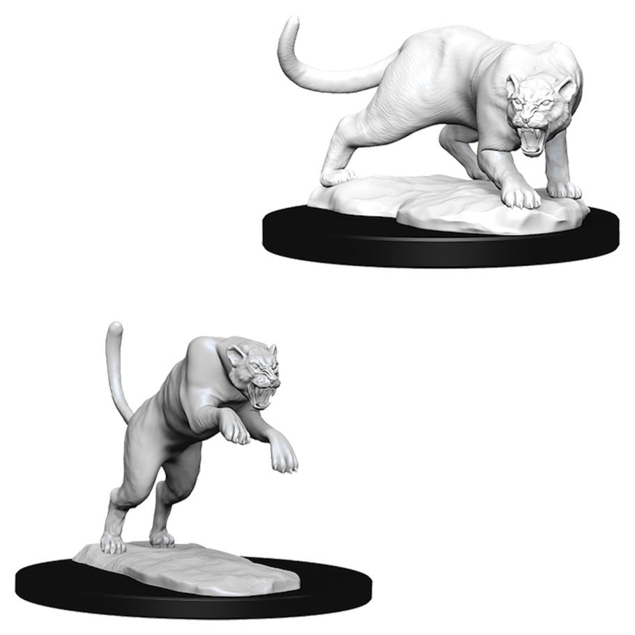 D&D: Nolzur's Marvelous Unpainted Miniatures - Panther & Leopard W6