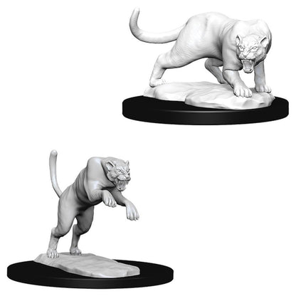 D&D: Nolzur's Marvelous Unpainted Miniatures - Panther & Leopard W6