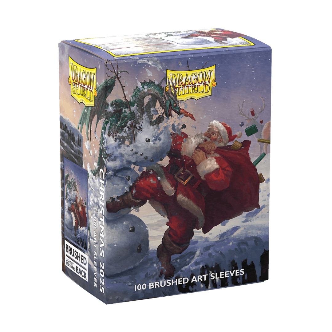 Dragon Shield Card Sleeves - 100 Count - Christmas 2025 Brushed Art